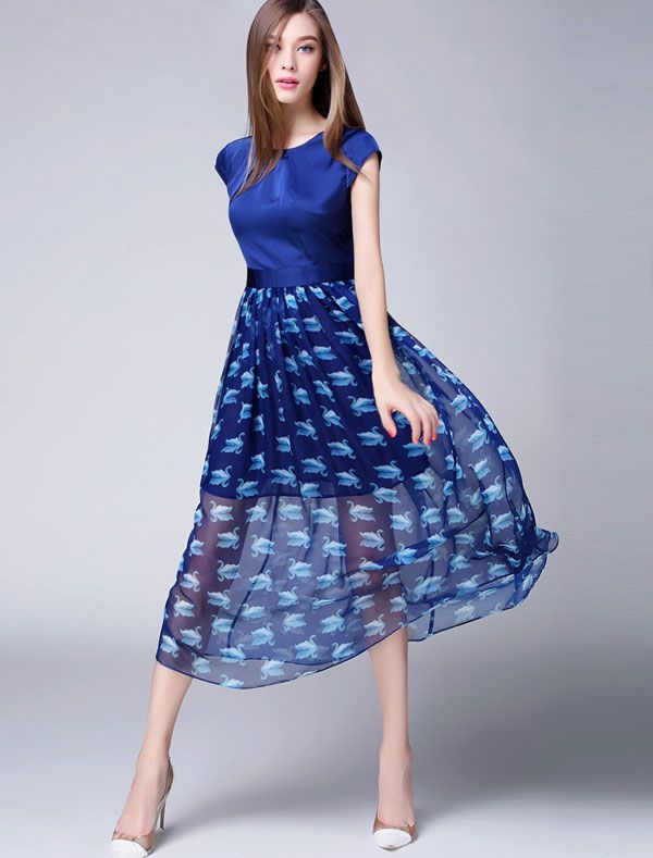 Thu đông không thể bỏ sót váy đầm voan đẹp thanh lịch